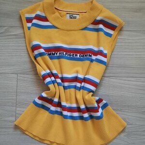 Tommy Hilfiger Denim Yellow Sweater Vest